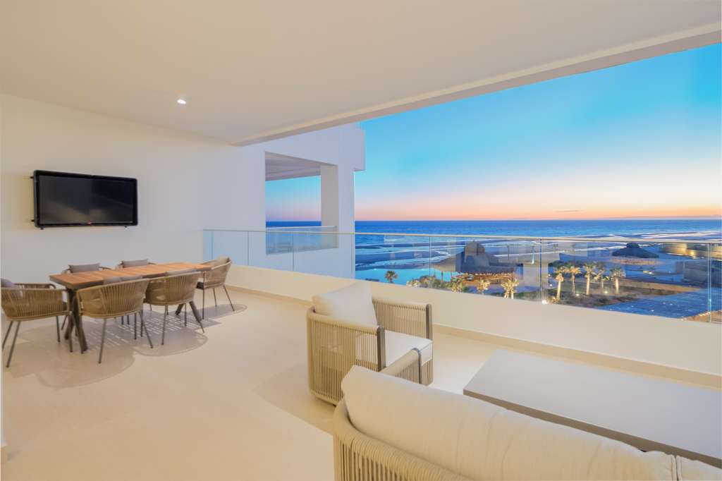 Panoramic Sea of Cortez view from Las Palomas 303 private balcony