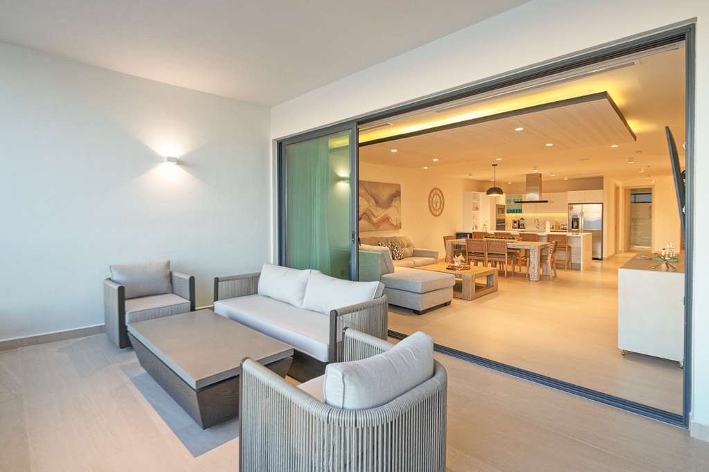 Direct ocean view from the 3rd floor balcony at Las Palomas